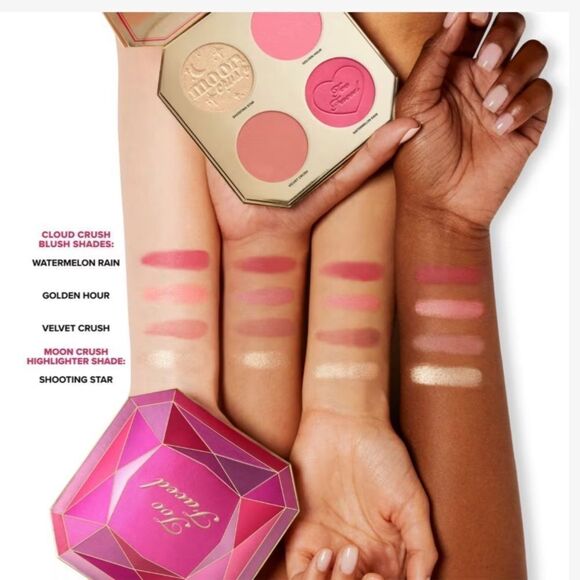 NWT- *LIMITED EDITION* Too Faced Jewel Crush Blush & Highlighter Collection - Picture 2 of 12